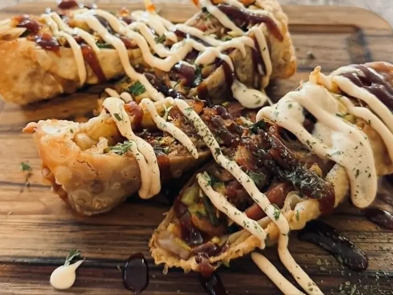 Philly Cheese Steak Egg Rolls